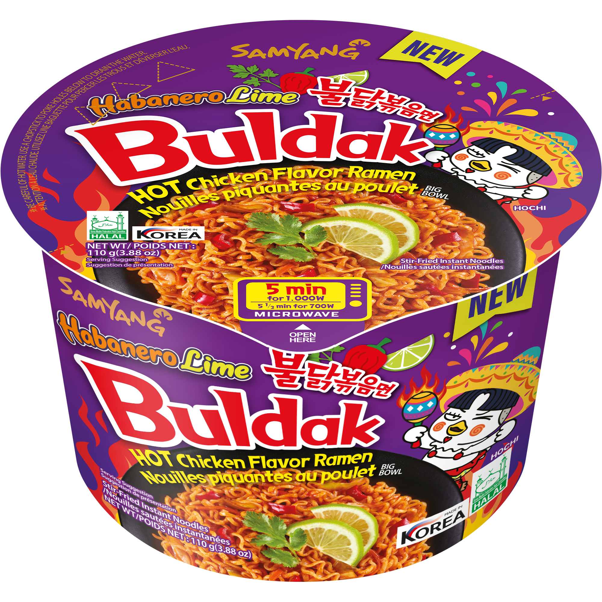 Buldak Ramen Habanero Lime Big Bowl